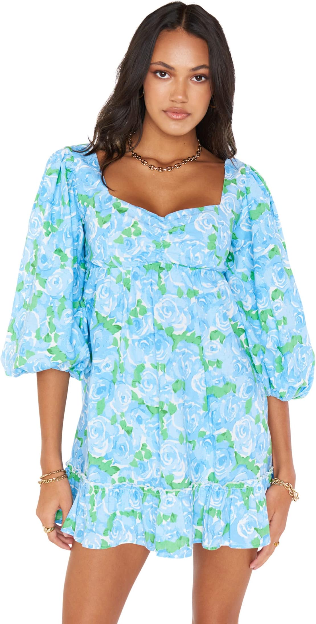 

Платье Show Me Your Mumu Mandi Mini Dress, цвет Something Blue Floral