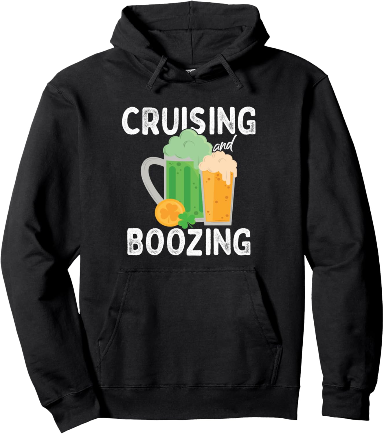

Круиз в честь Дня Святого Патрика, подбор одежды для круизов, выпивка, толстовка с капюшоном Cruise Lover Drinker St Patricks - Dressedforduty, черный