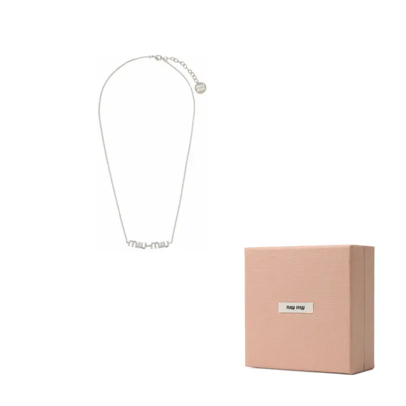 

MIU MIU Серебряное металлическое колье Women's Silver