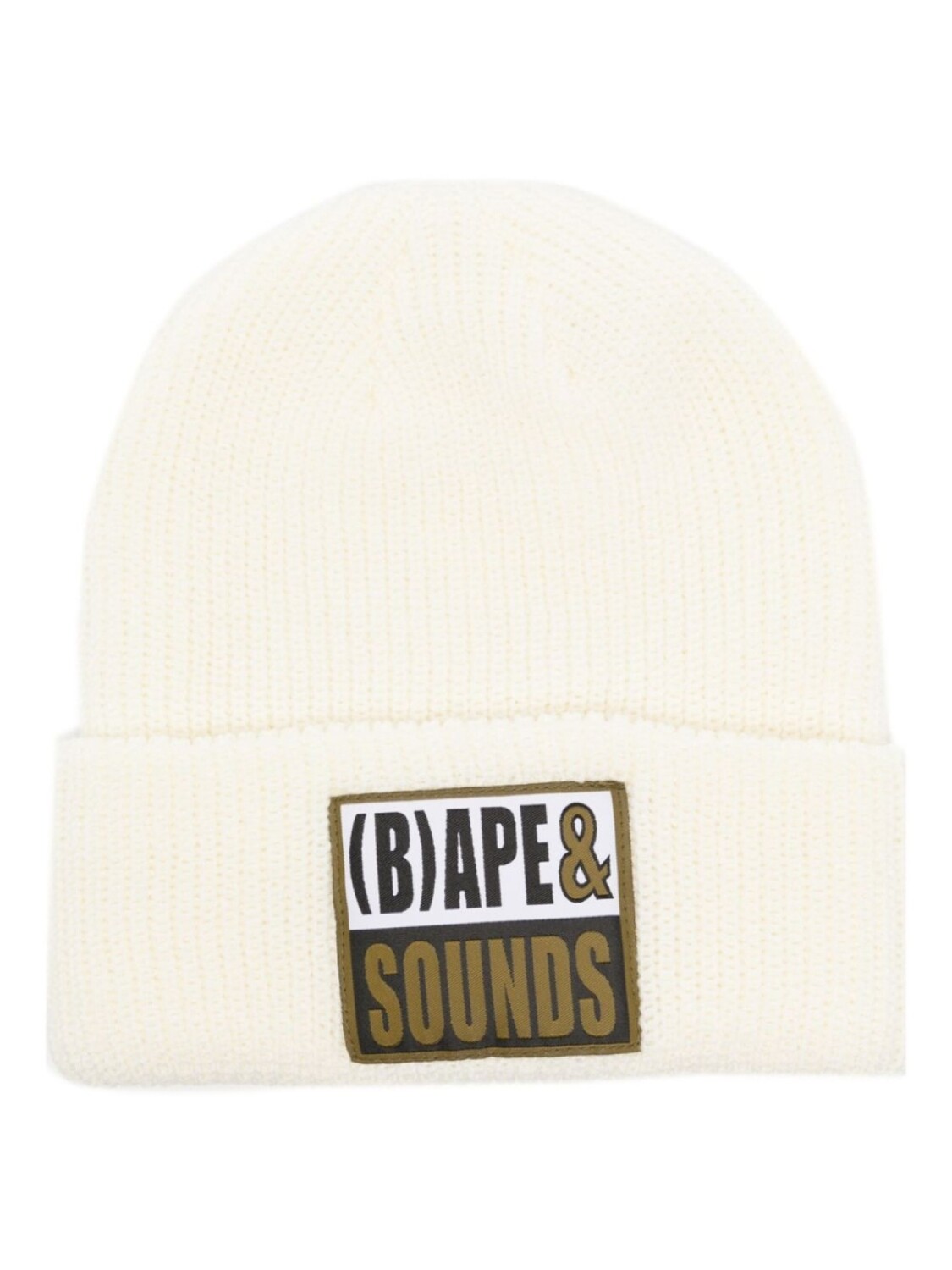 

Шапка бини Bape Sounds с нашивкой-логотипом A BATHING APE, бежевый