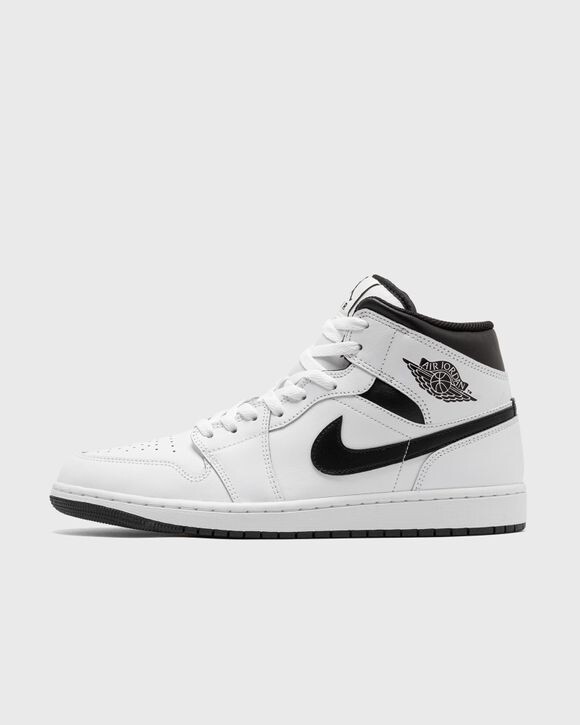 

Кроссовки Jordan Air Jordan 1 Mid, цвет white/black-white-black
