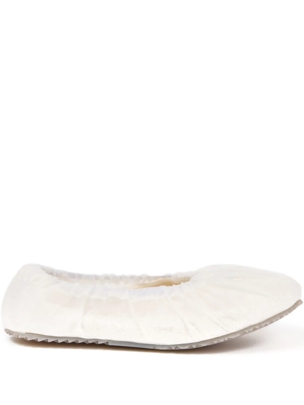 Балетки со сборками MAISON MARGIELA, белый
