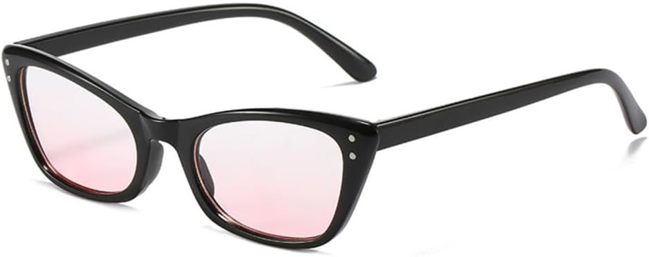 

Ретро-солнцезащитные очки «кошачий глаз» для женщин, модные, с прозрачными линзами с градиентом цвета «океан», защита от УФ-излучения UV400, солнцезащитные очки для мужчин с заклепками, L19229 generic, Black Pink Gradient