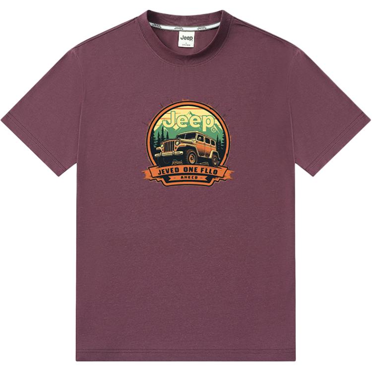 

Футболка Unisex Crew Neck Straight Fit Jeep, brick красный