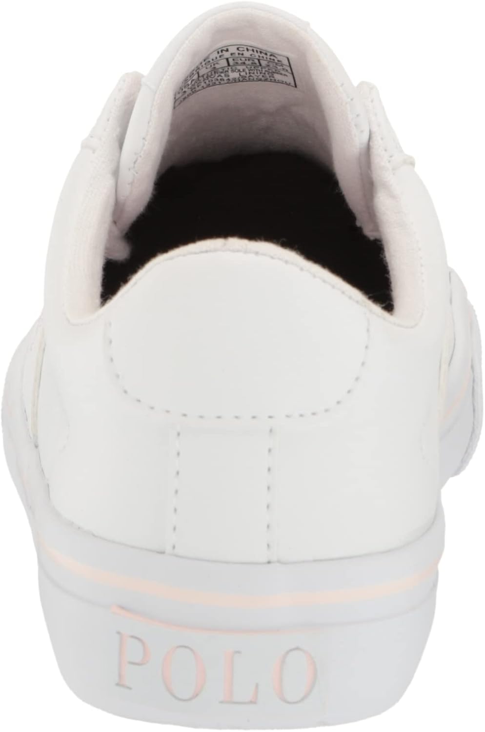 Кроссовки POLO RALPH LAUREN Girl's Sayer (Little Kid), белый/розовый/светло-розовый — фото 3