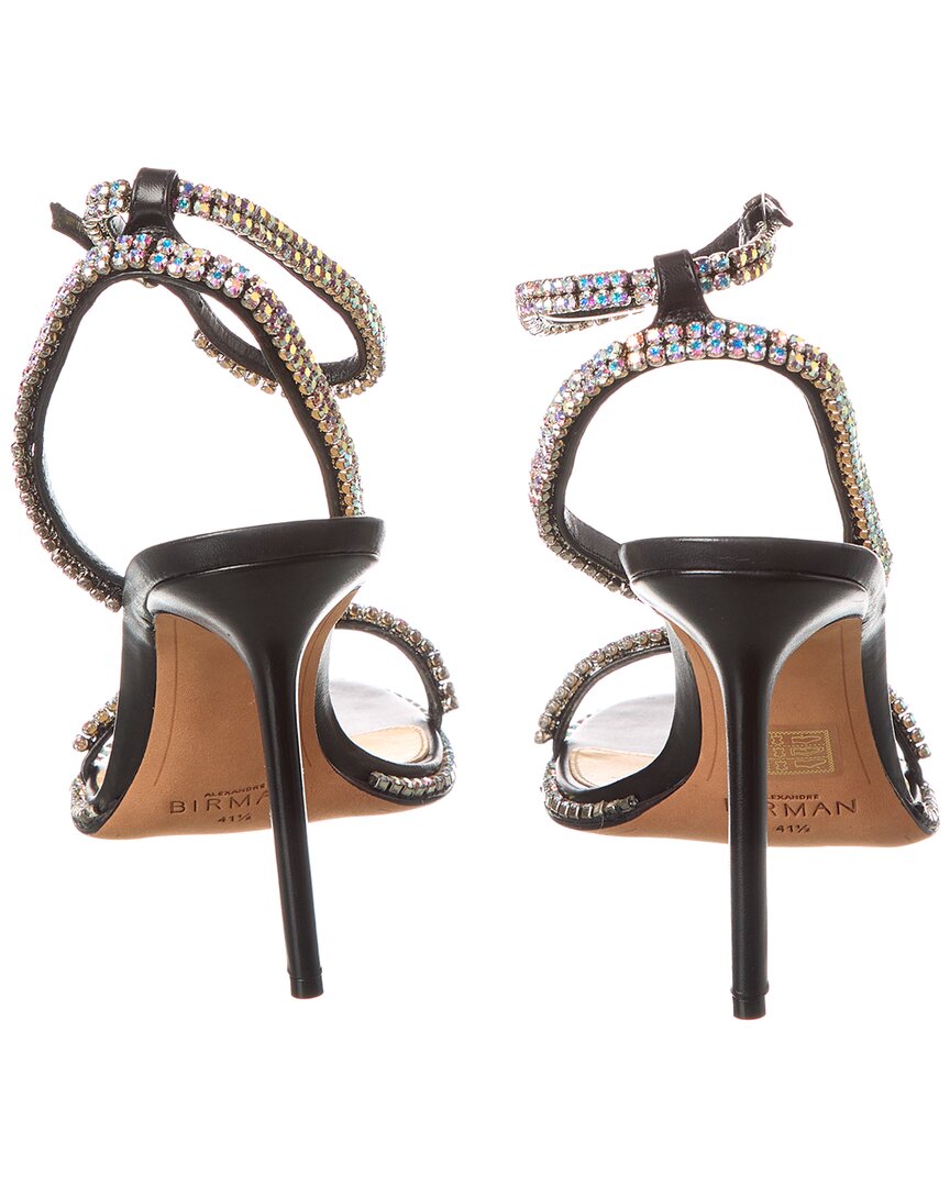 Аутентичные кожаные сандалии Alexandre Birman Agnes, черный — фото 3
