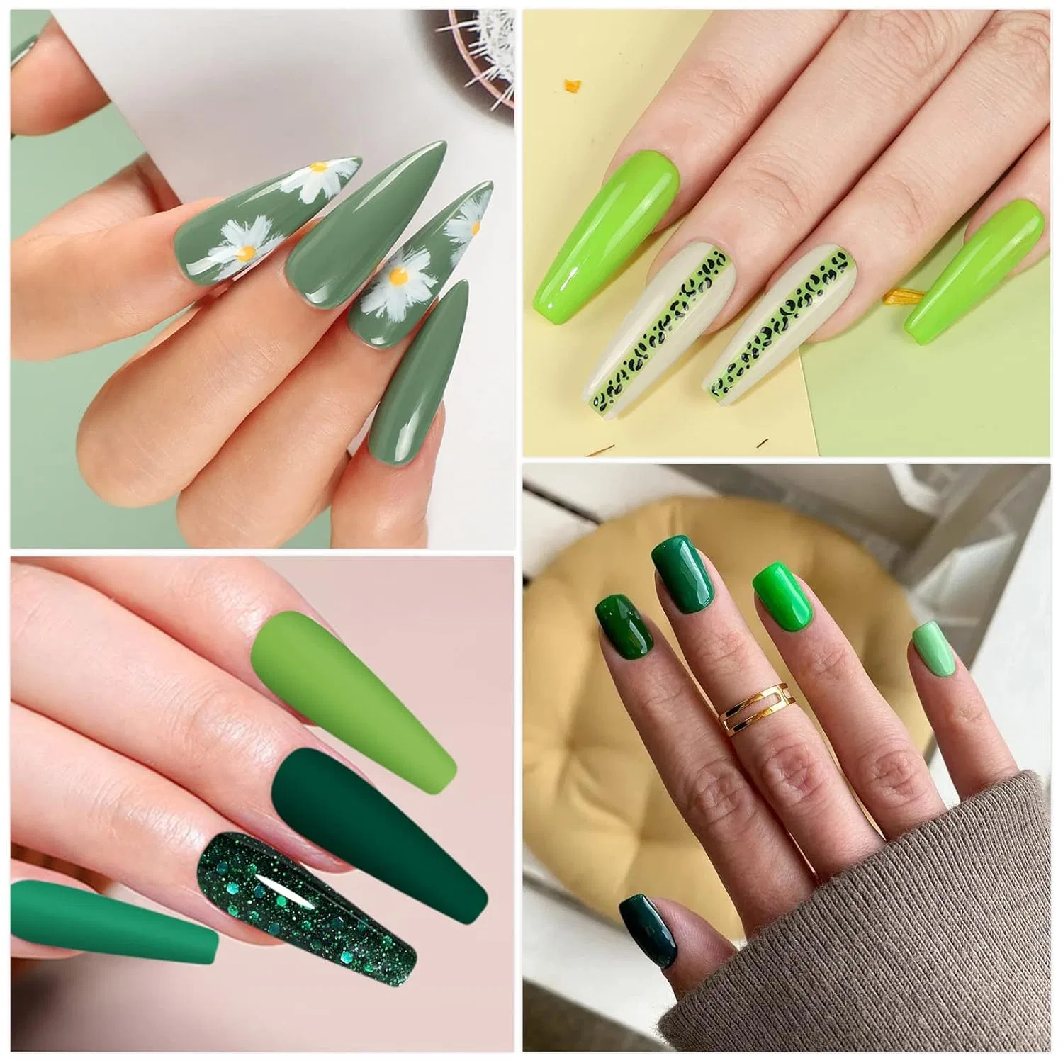 Набор УФ-лаков для ногтей YSUVIN, 10 цветов, 8 мл Ysuvin, Green — фото 3
