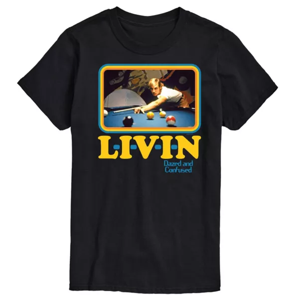 

Мужская футболка с принтом "Dazed and Confused L-I-V-E-N" Licensed Character, черный