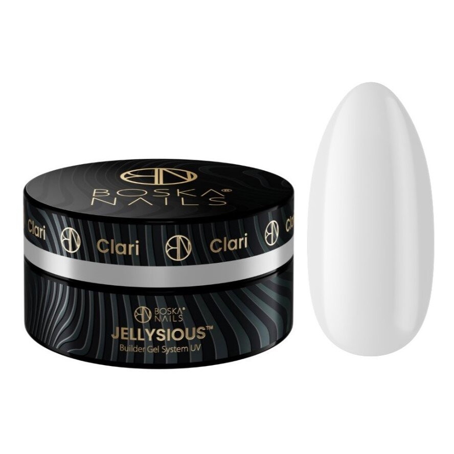 

Boska Nails, Jellysious Clari, Прозрачный гель для наращивания ногтей jelly Builder Gel System UV, 30мл