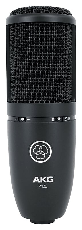 

Студийный конденсаторный микрофон AKG P120 General-Purpose Medium Diaphragm Cardioid Condenser Microphone