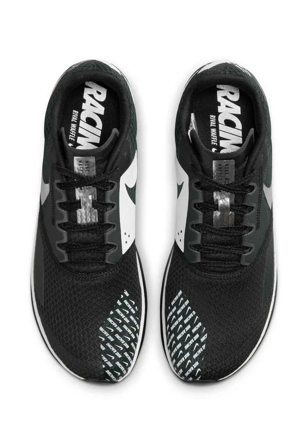 Кроссовки zoom rival waffle 6 для шоссейных и кроссовых забегов по пересеченной местности. Nike Performance, Black/Dark Smoke Grey/White Metallic Silver — фото 3