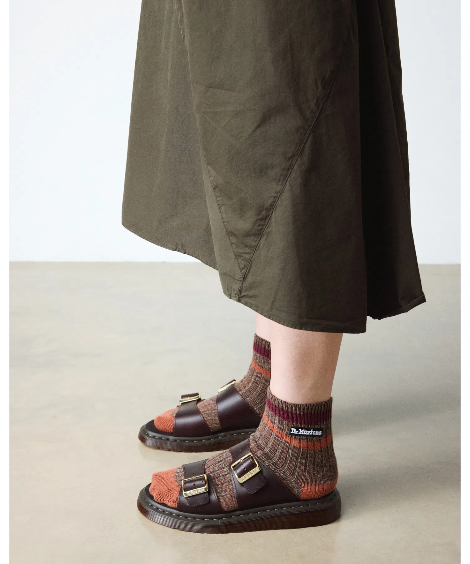 Мужские сандалии Dr. Martens JOSEF из натуральной кожи коричневые — фото 4