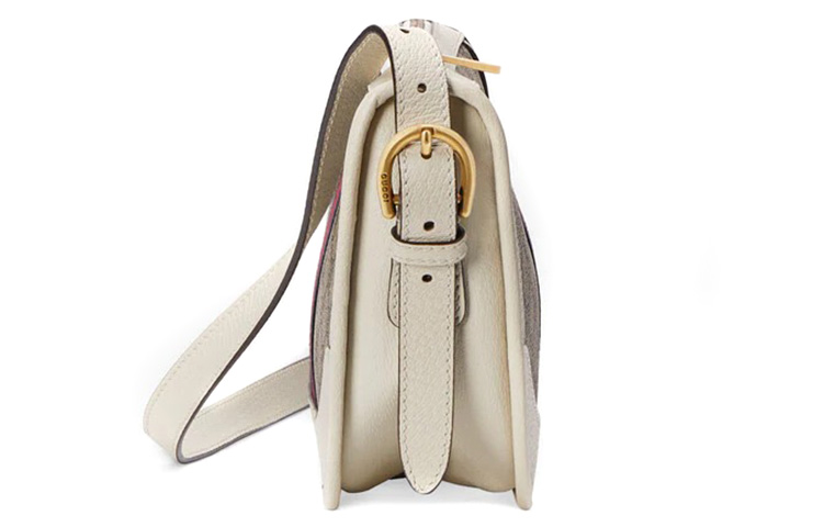 Gucci Сумка Ophidia Leather Crescent Bag, наплечная сумка, сумка через плечо Tubas Men's Ecru — фото 4
