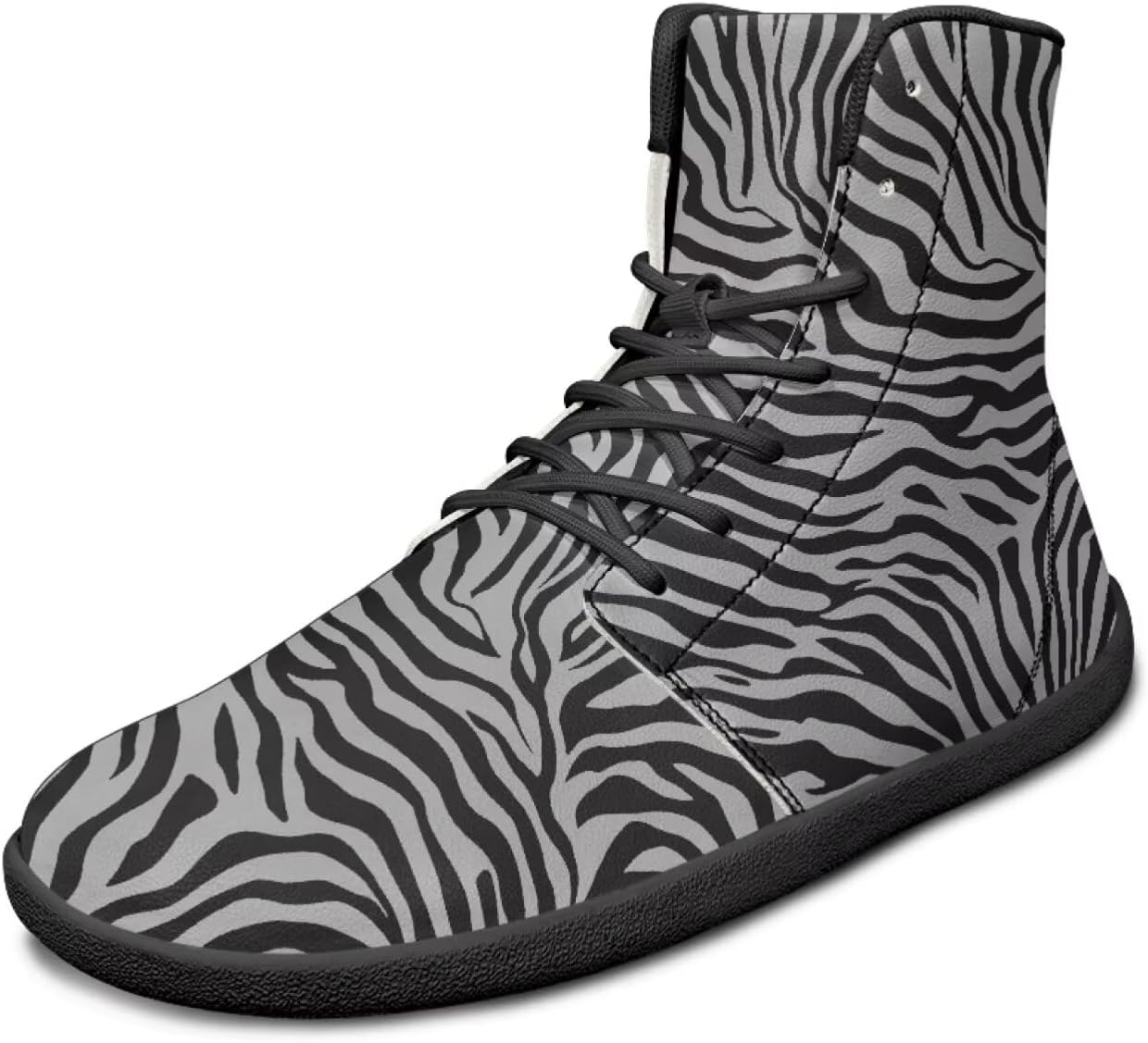 

Высокие кроссовки для мужчин с широким носком, для босой ноги, противоскользящие, для занятий на улице, ходьбы и тренировок, ботинки до щиколотки Xixirimido, серый