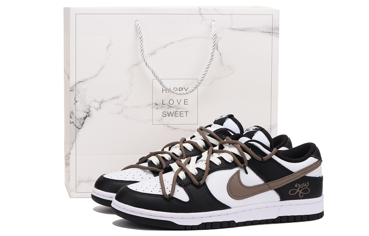 

Кроссовки Nike Dunk Skateboard Shoes Women's Low-Top Brown