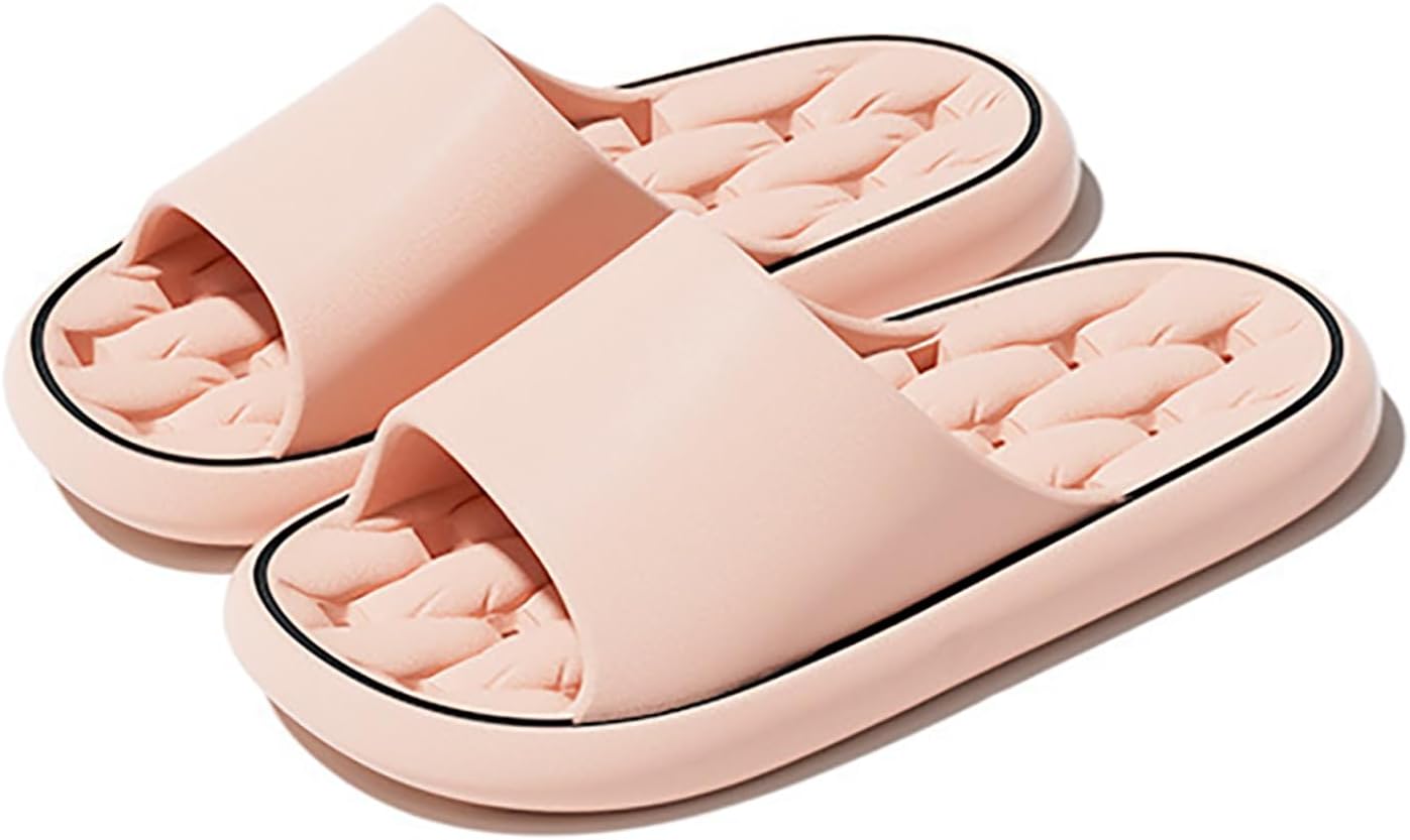 

Шлепанцы Geerta 2024 Cloud Slides для женщин и мужчин, домашние тапочки с подушкой и дренажными отверстиями, мягкие, для дома, ванной, бассейна, максимальный комфорт, легкие, с толстой подошвой, нескользящие, легко чистятся, розовый