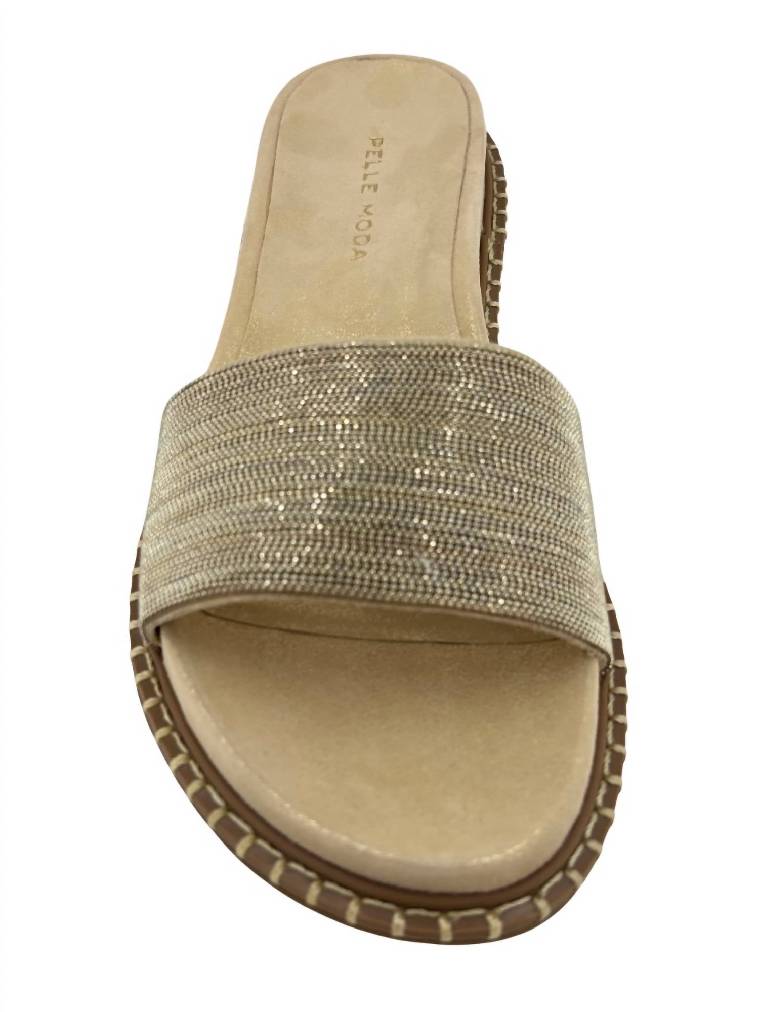 Women's Nyra Slide In Gold PELLE MODA — фото 3