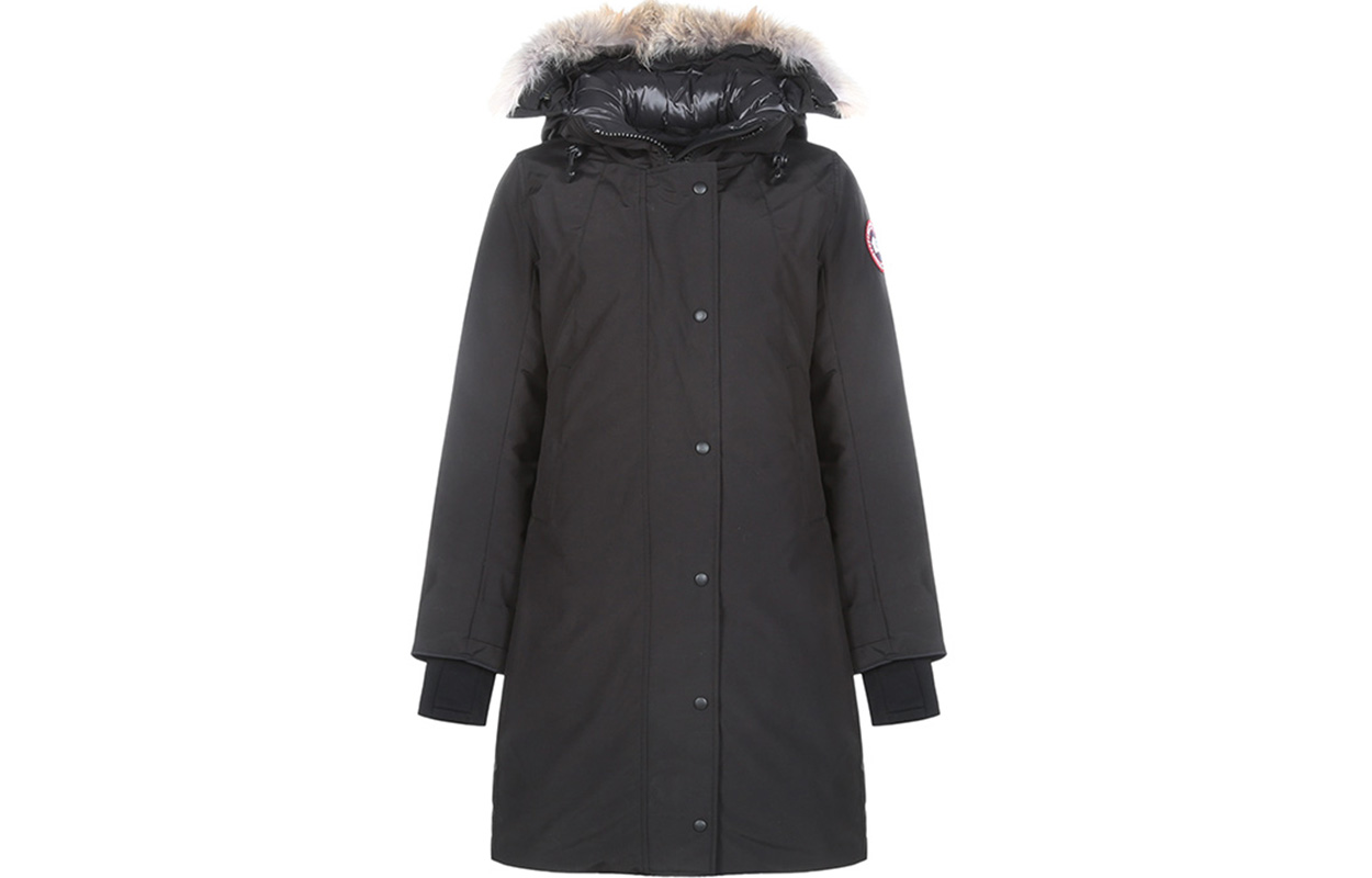 Canada Goose Шербрук зимняя пуховая куртка женская черная, Black — фото 3
