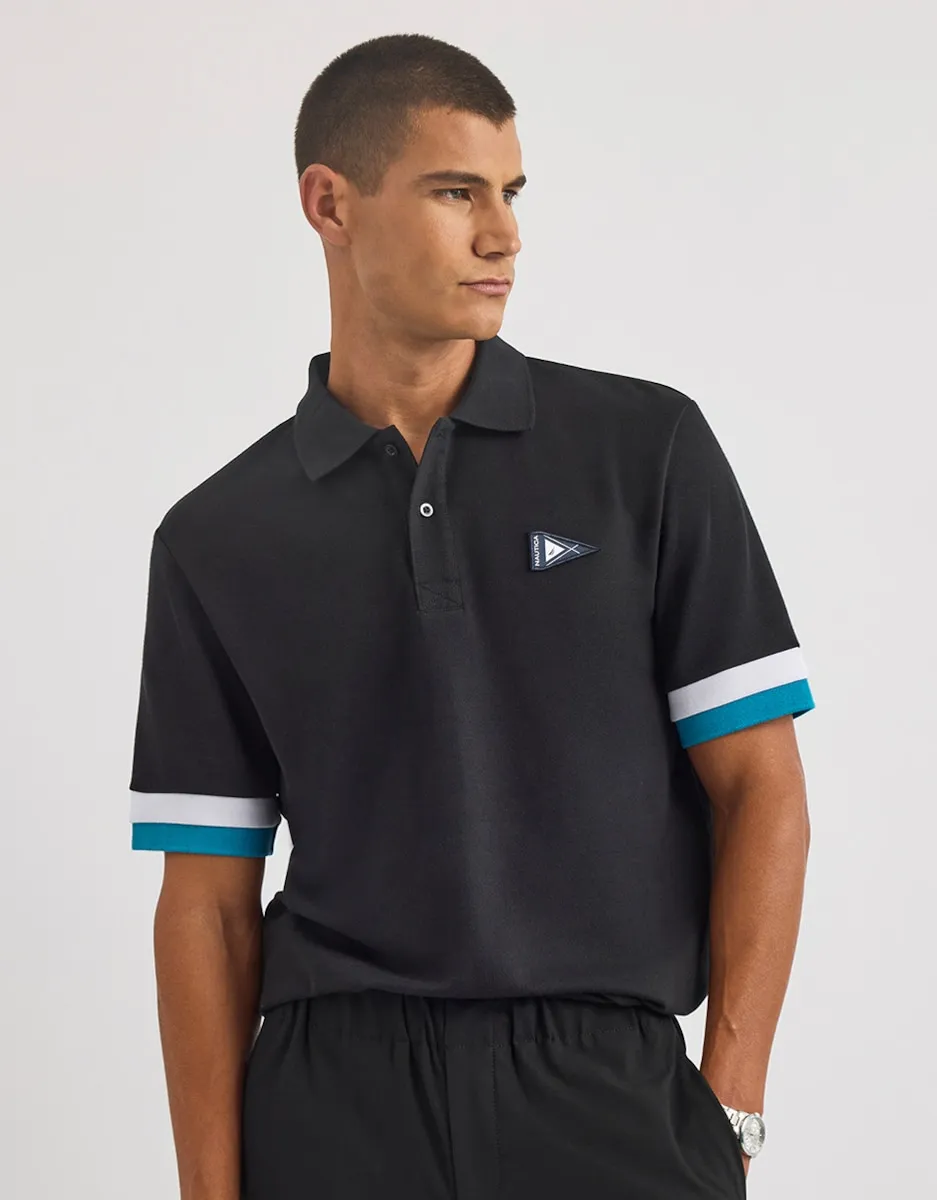 

Мужская классическая футболка с коротким рукавом Nautica, черный