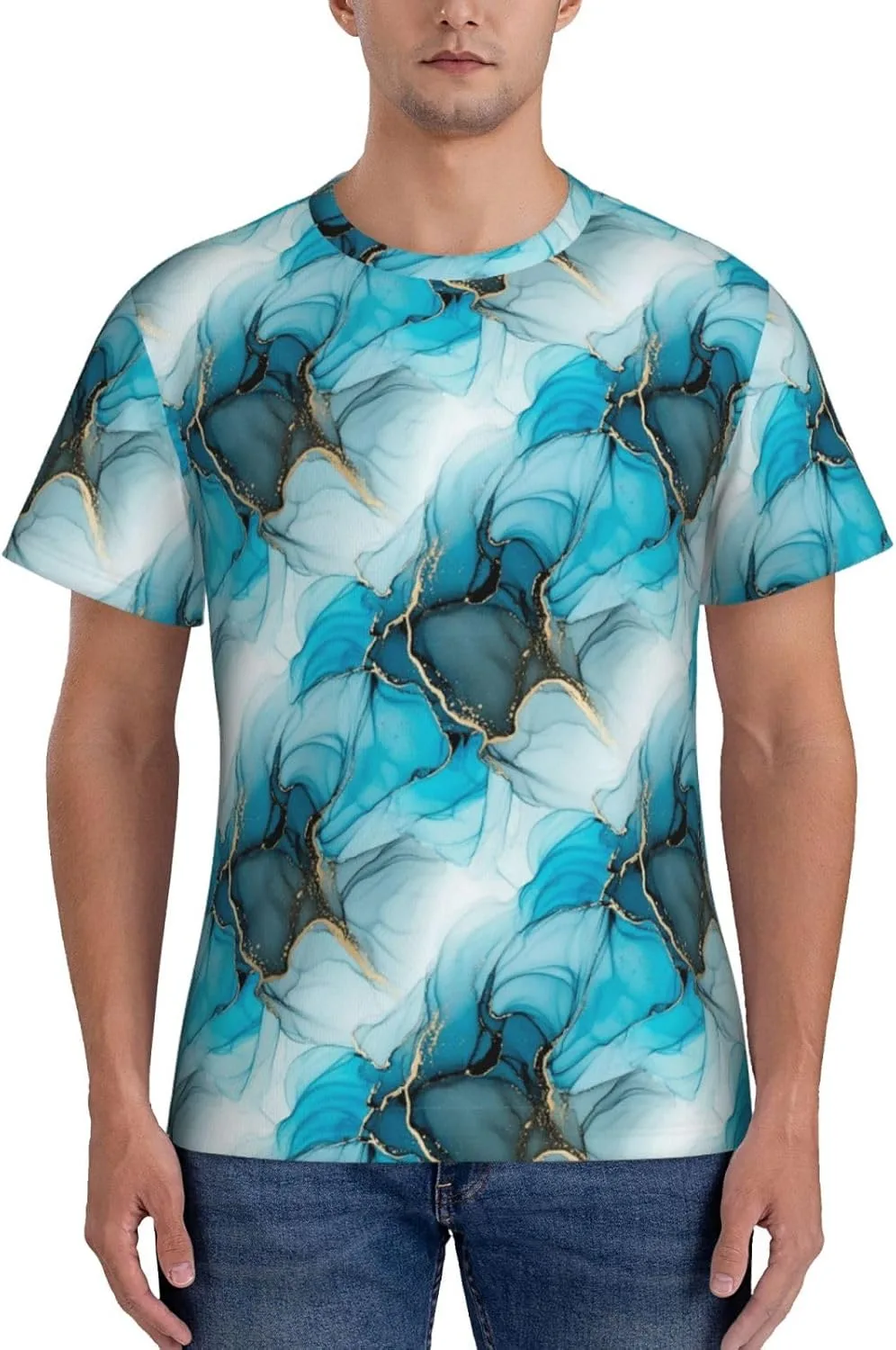 

Футболка мужская Supdreamc для тренировок, Quick Dry Slim Fit