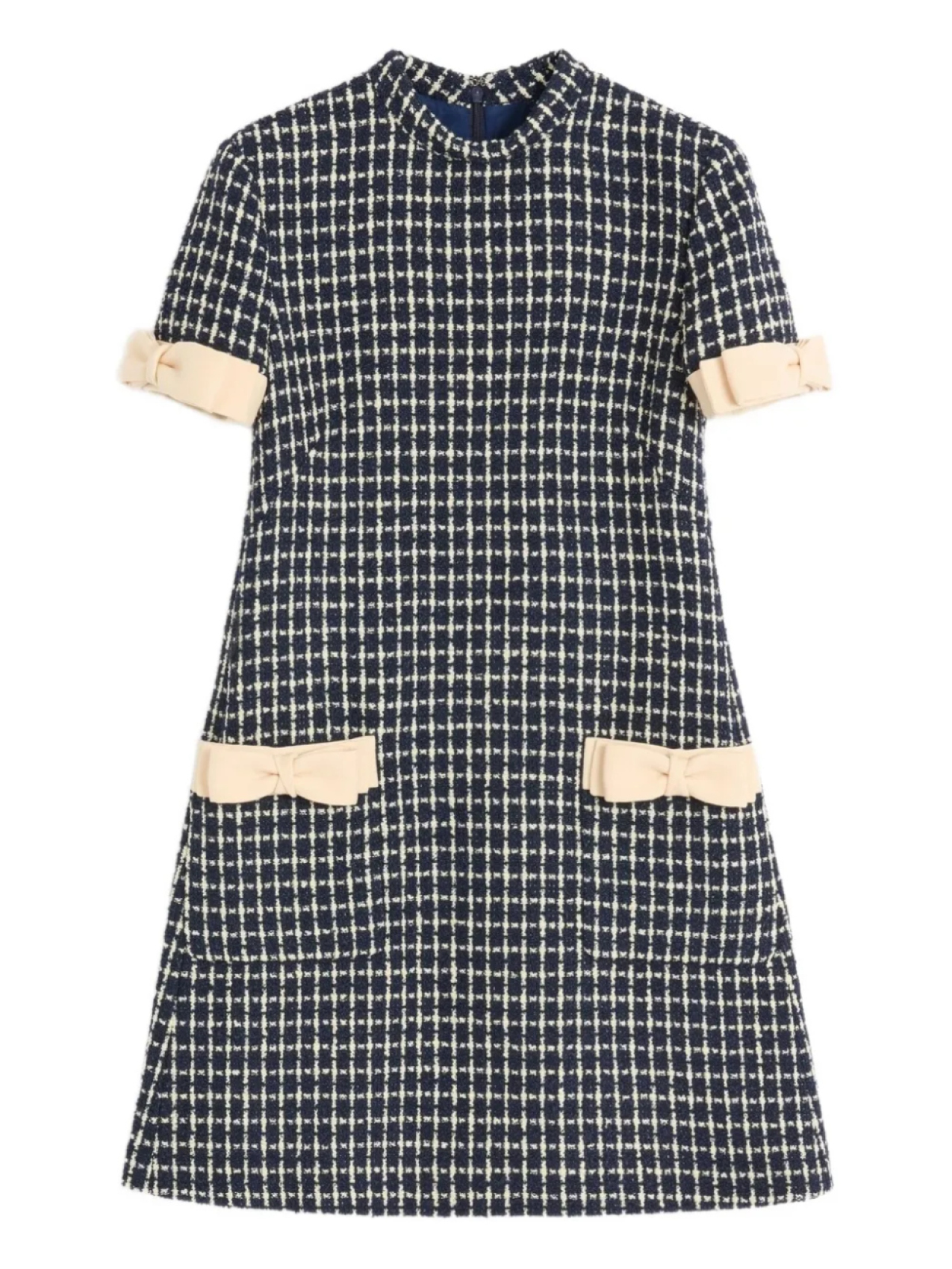 

КОРОТКОЕ ПЛАТЬЕ ИЗ БУКЛЕ Valentino Garavani, синий