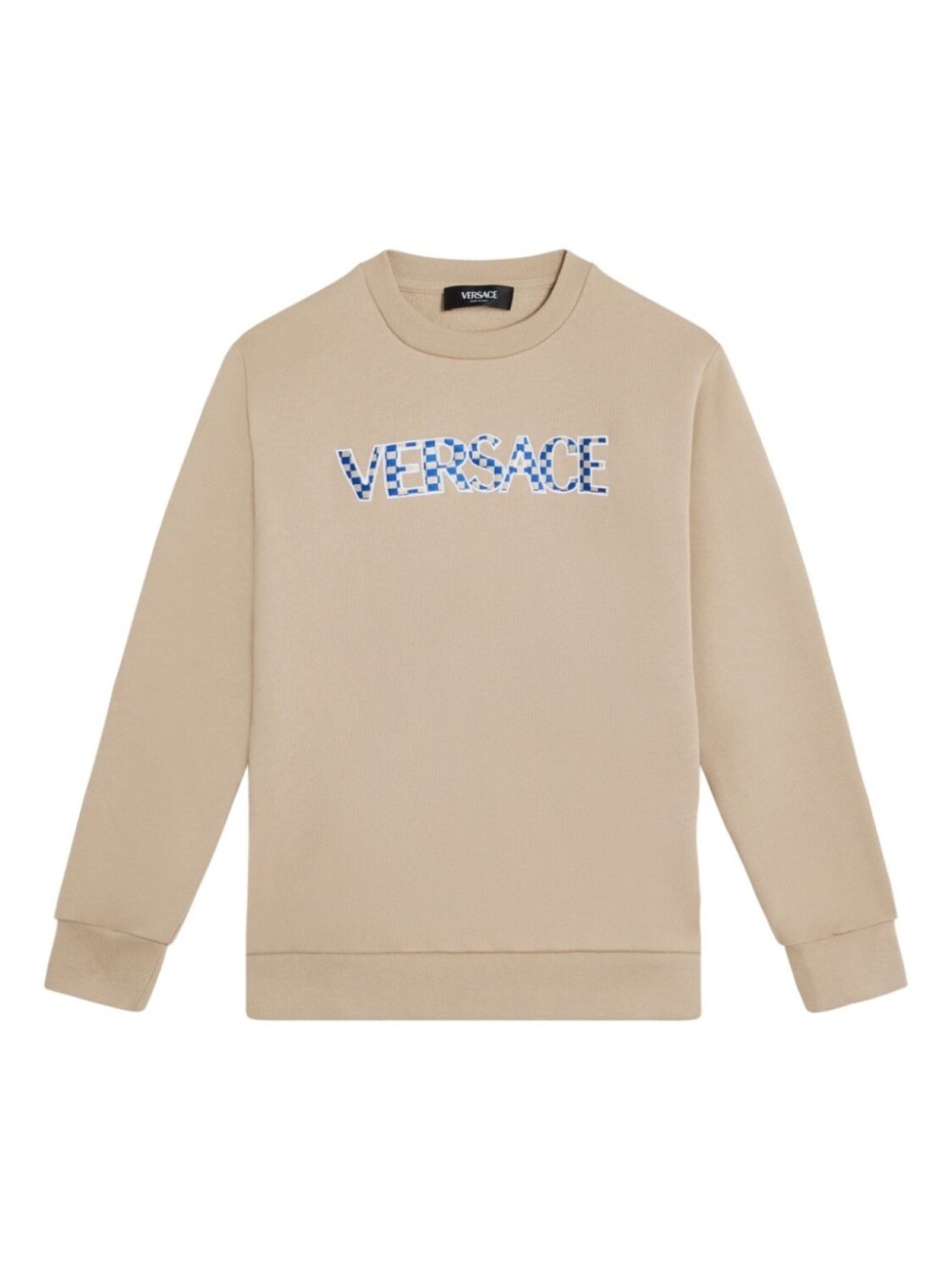 

Versace Kids толстовка с вышитым логотипом, нейтральный цвет