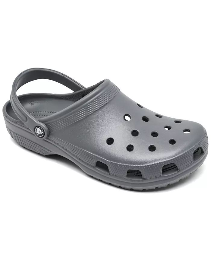 

Классические сабо для мужчин и женщин от Finish Line Crocs, серебряный