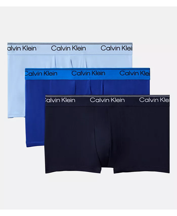 

Мужские боксеры с низкой посадкой, комплект из 3 пар Calvin Klein, синий