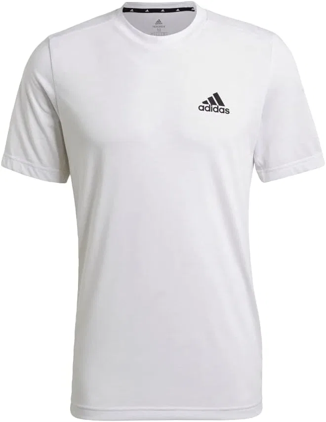 Футболка тренировочная adidas мужская, цвет White/Black — фото 3