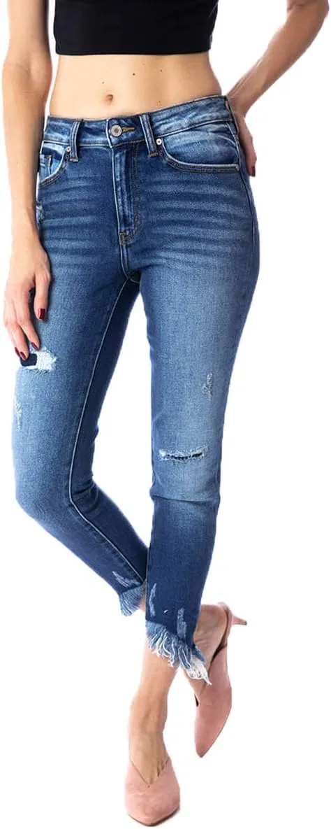 

Kan Can женские джинсы скинни с высокой посадкой