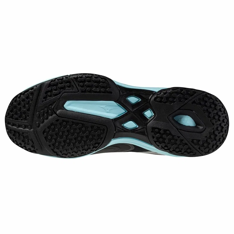 Унисекс теннисные кроссовки «Wave Exceed Court SW OC» от Mizuno, 09 Black X Turquoise — фото 3