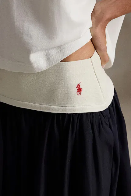 Юбка хлопковая Polo Ralph Lauren, черный — фото 4