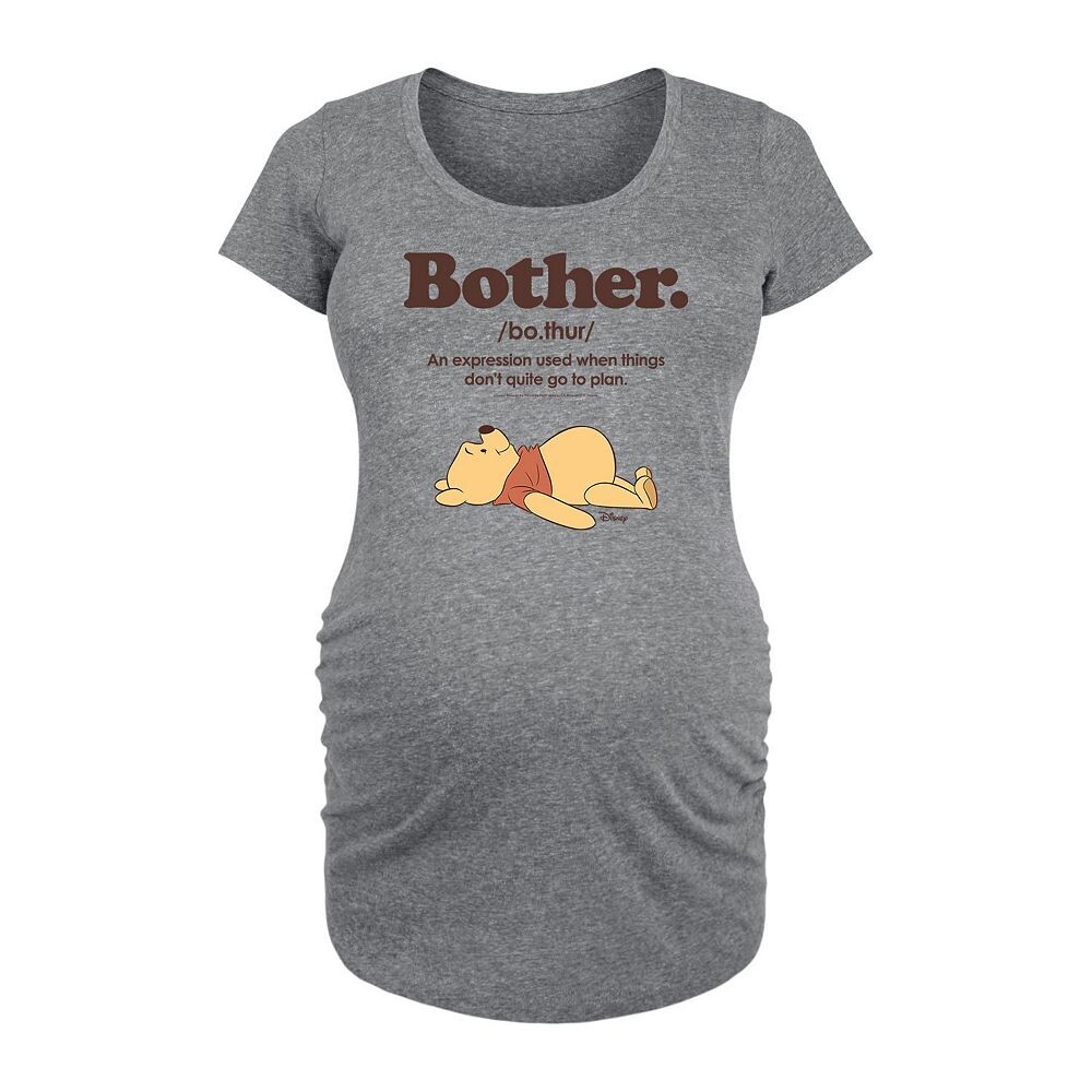 

Футболка Disney's Winnie the Pooh с рисунком «Детские заботы», цвет Heather Gray