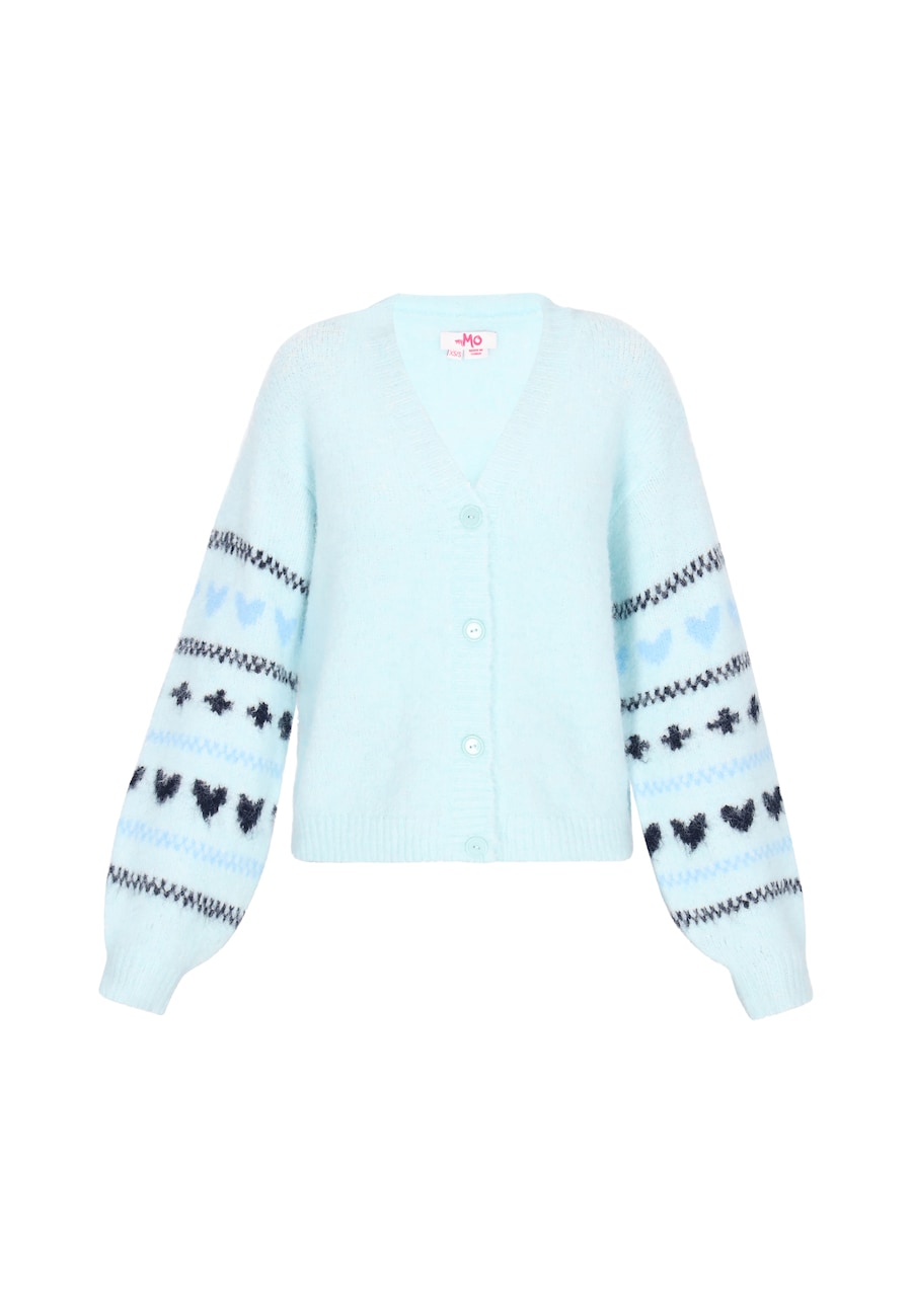 

Вязаный кардиган MYMO, небесно-голубой/пастельно-голубой