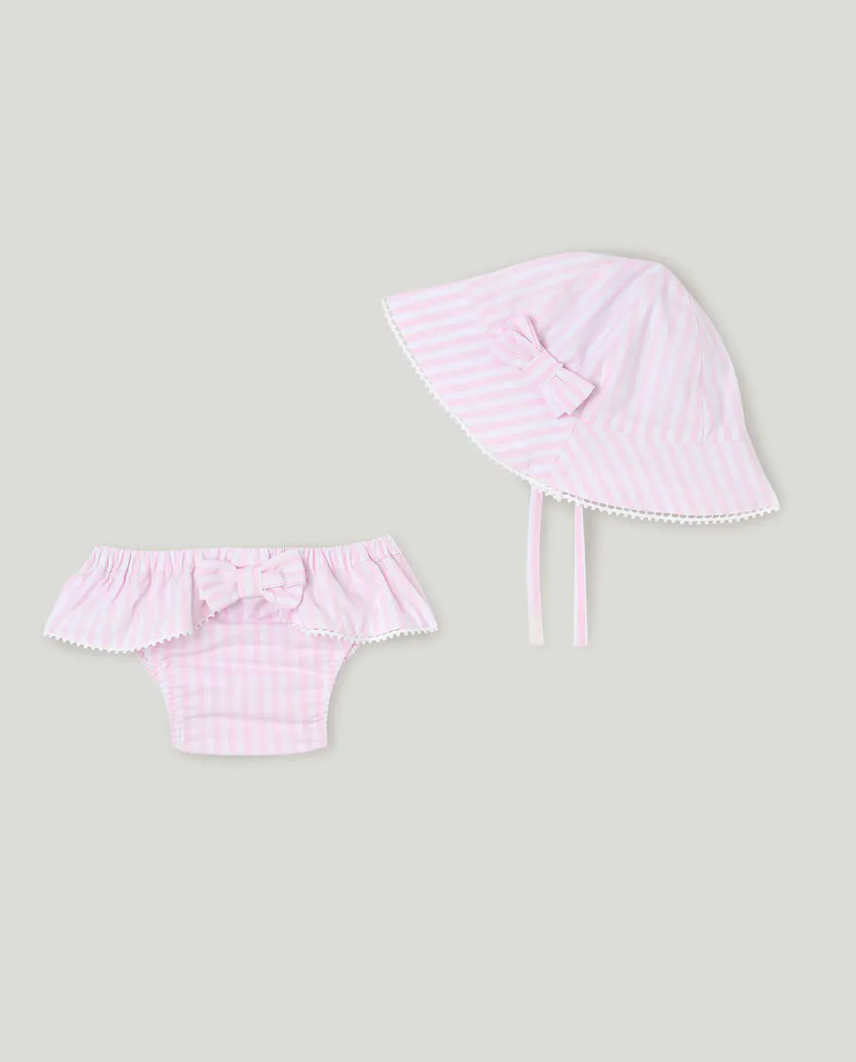 

Набор для девочки в полоску Baby El Corte Inglés, цвет Rosa