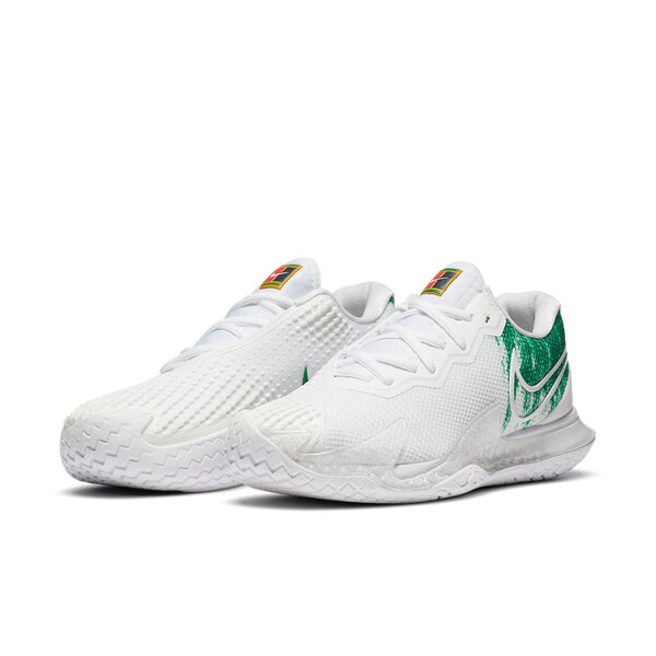 Кроссовки court air zoom vapor cage 4 'white clover' Nike, белый — фото 3