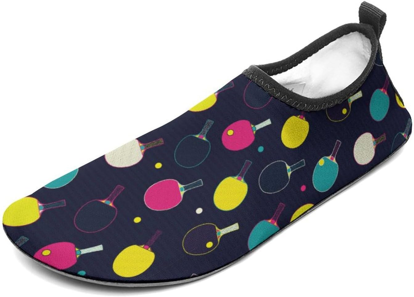 

Водонепроницаемая обувь для женщин и мужчин, быстросохнущие аква-носки для пляжа, плавания, серфинга, йоги Lypzmet, Colorful Ping Pong Balls and Paddles