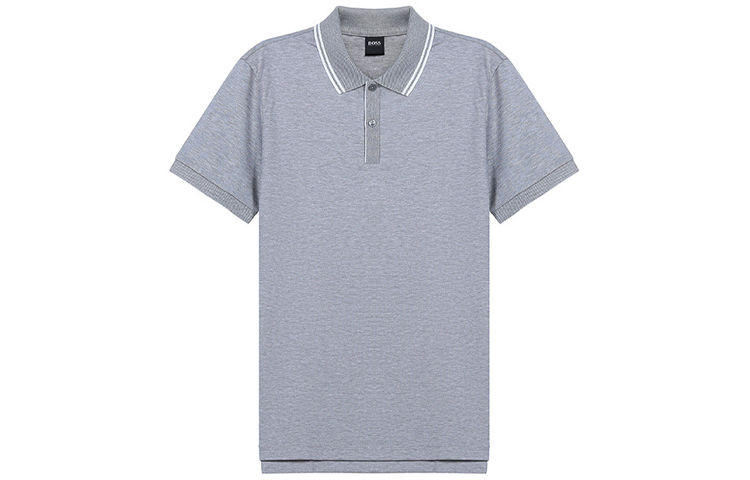 

SS21 Короткий рукав Поло Мужская Gray HUGO BOSS, серый