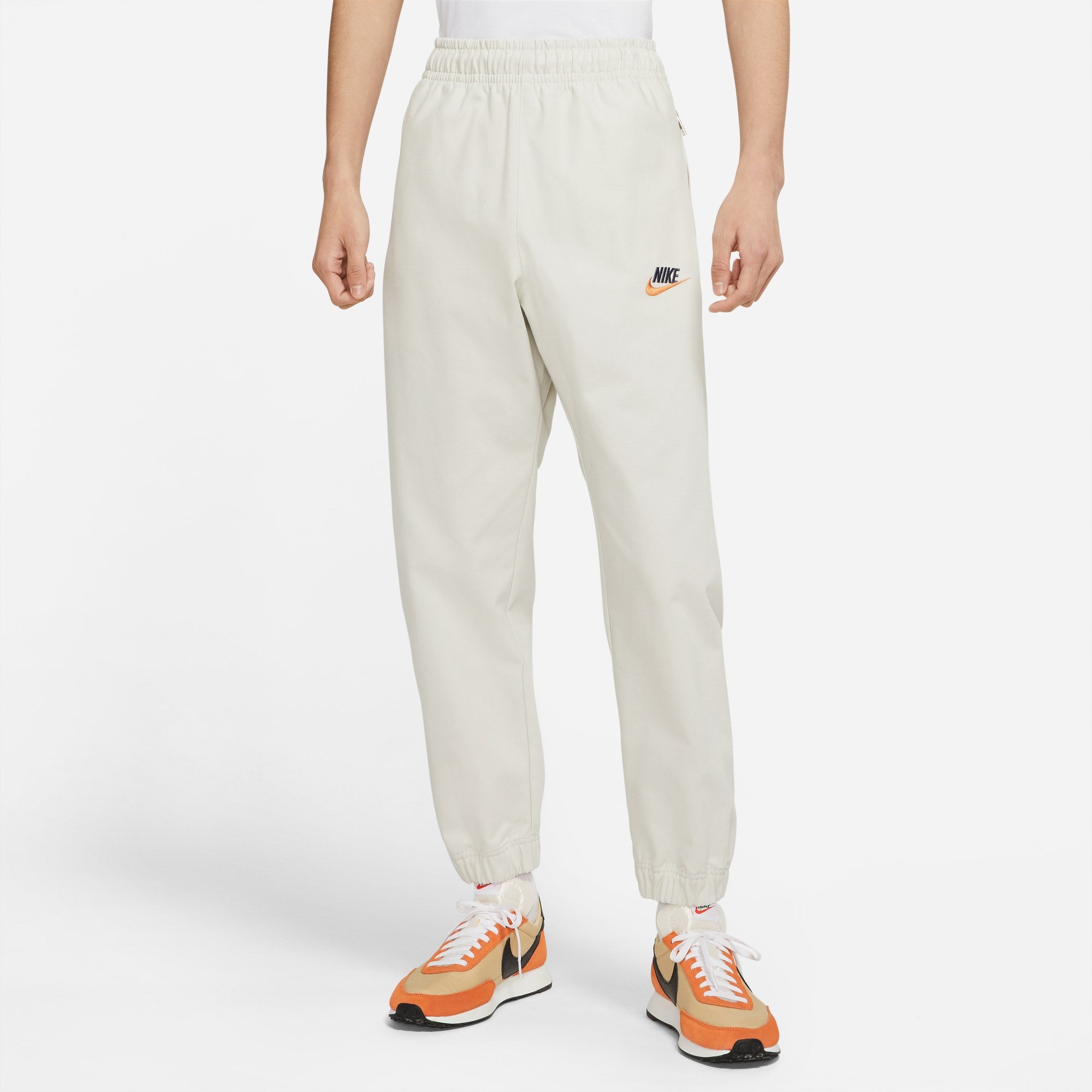 Спортивные брюки Men's Nike Woven Logo Printing Sports Pants/Trousers/Joggers Autumn White DR7832-072 — фото 4