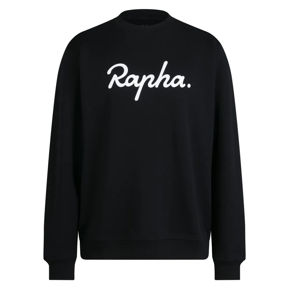 

Толстовка Rapha Heavyweight Cotton Large Logo, черный