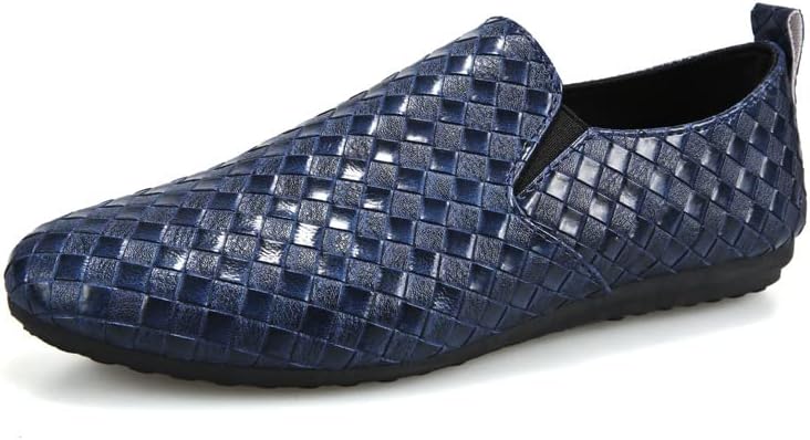 

Мужские однотонные лоферы с мягкой посадкой, модные повседневные кроссовки с поддержкой свода стопы, отдельная обувь для катания на велосипеде и походов на открытом воздухе Angryapple, синий