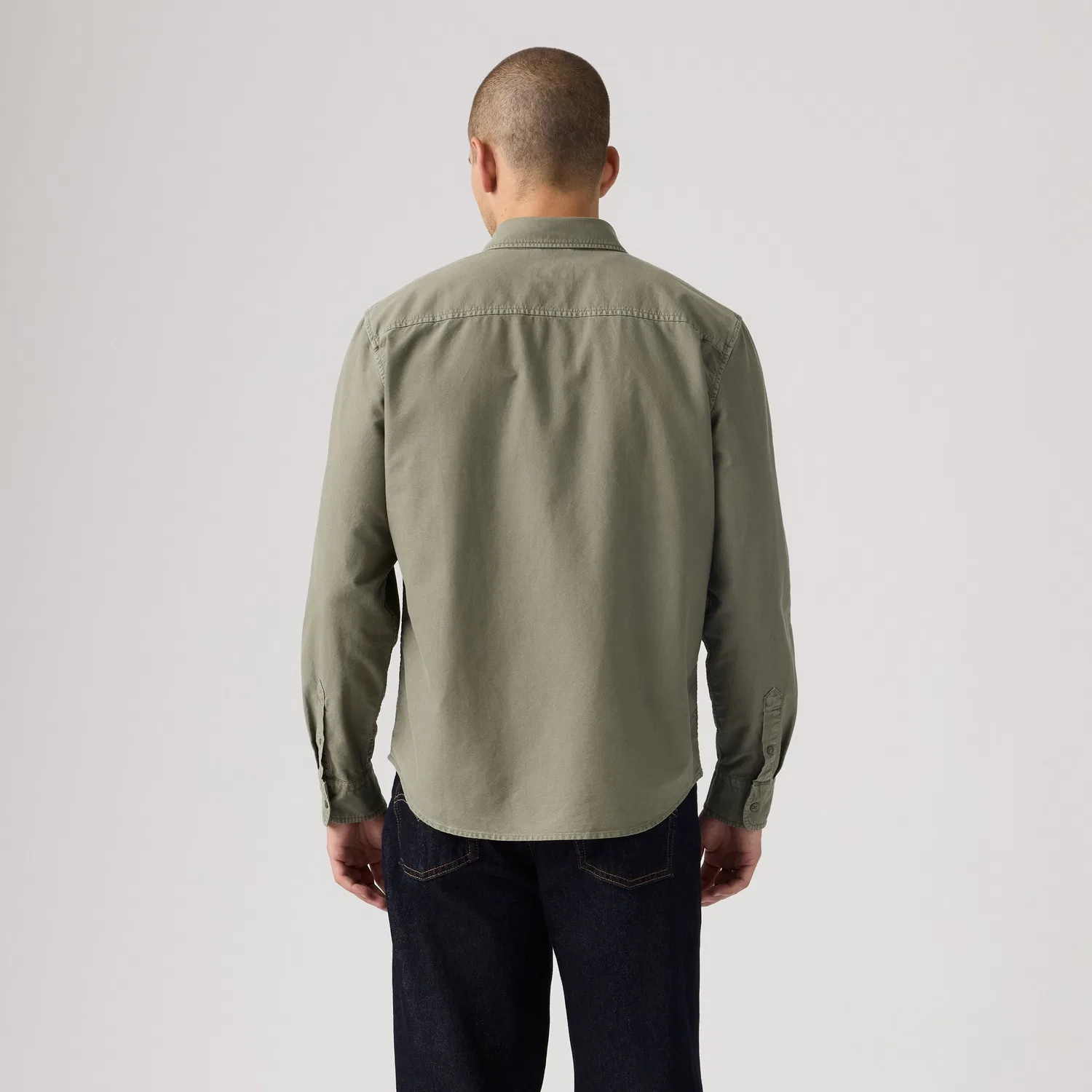 Оригинальная рубашка с пуговицами, окрашенная методом глажения Levi's, Green — фото 4