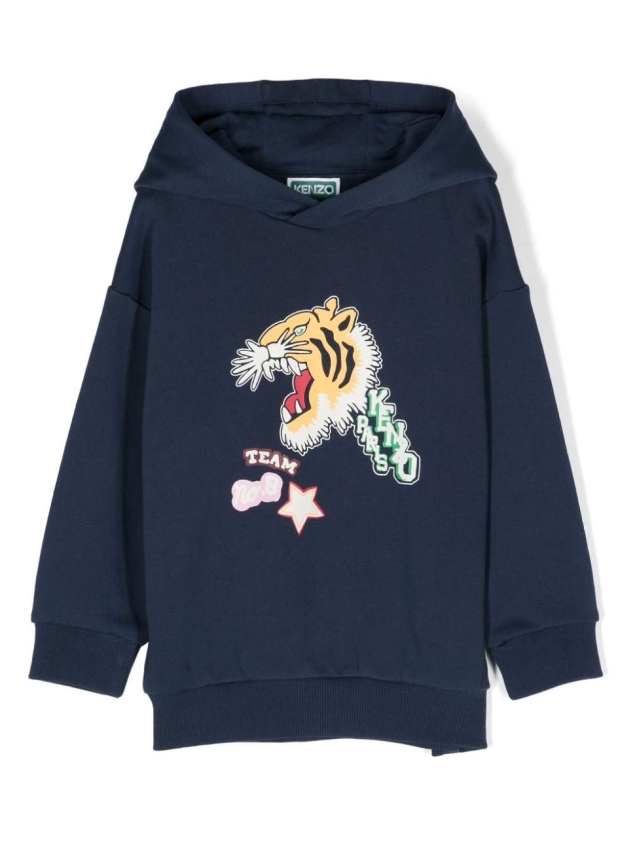 

Kenzo Kids худи с принтом, синий