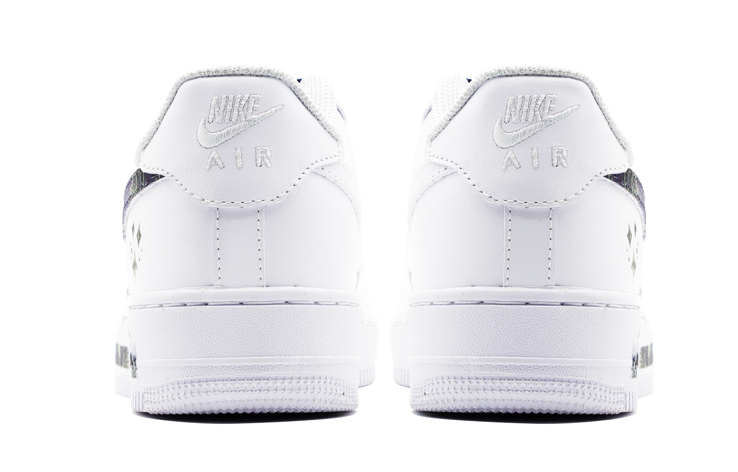 Nike Air Force 1 Galaxy Mooncatcher Кроссовки для скейтбординга мужские бело-синие — фото 4