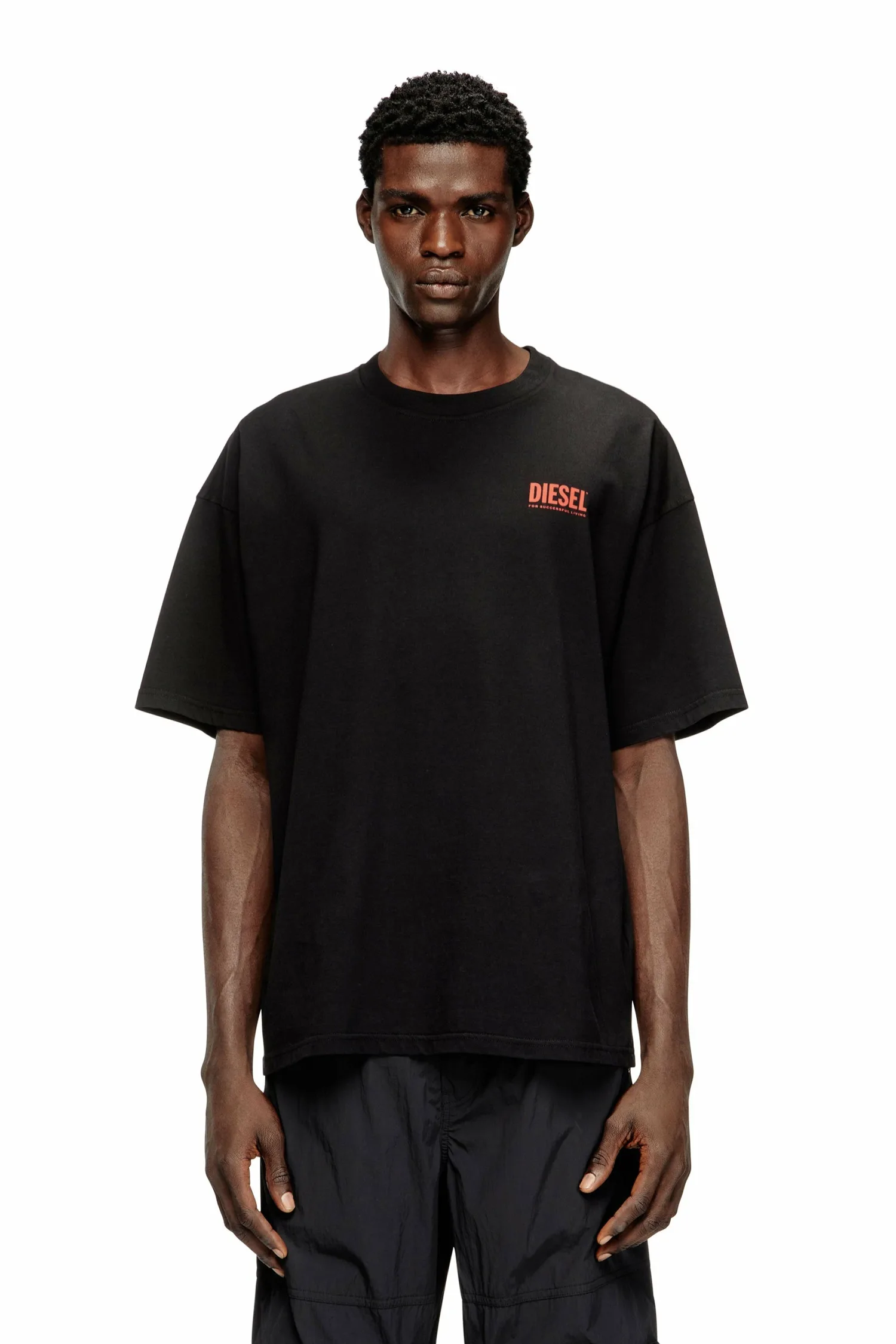 Мужская футболка T-BOXT-BISK Diesel, black — фото 4