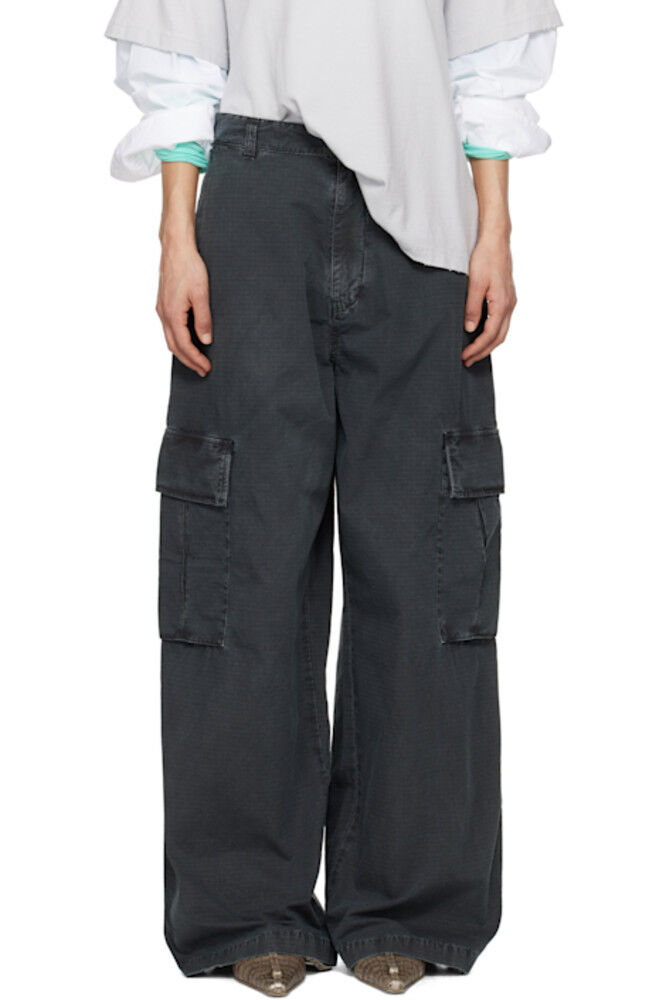 

Черные брюки-карго из ткани рипстоп Acne Studios