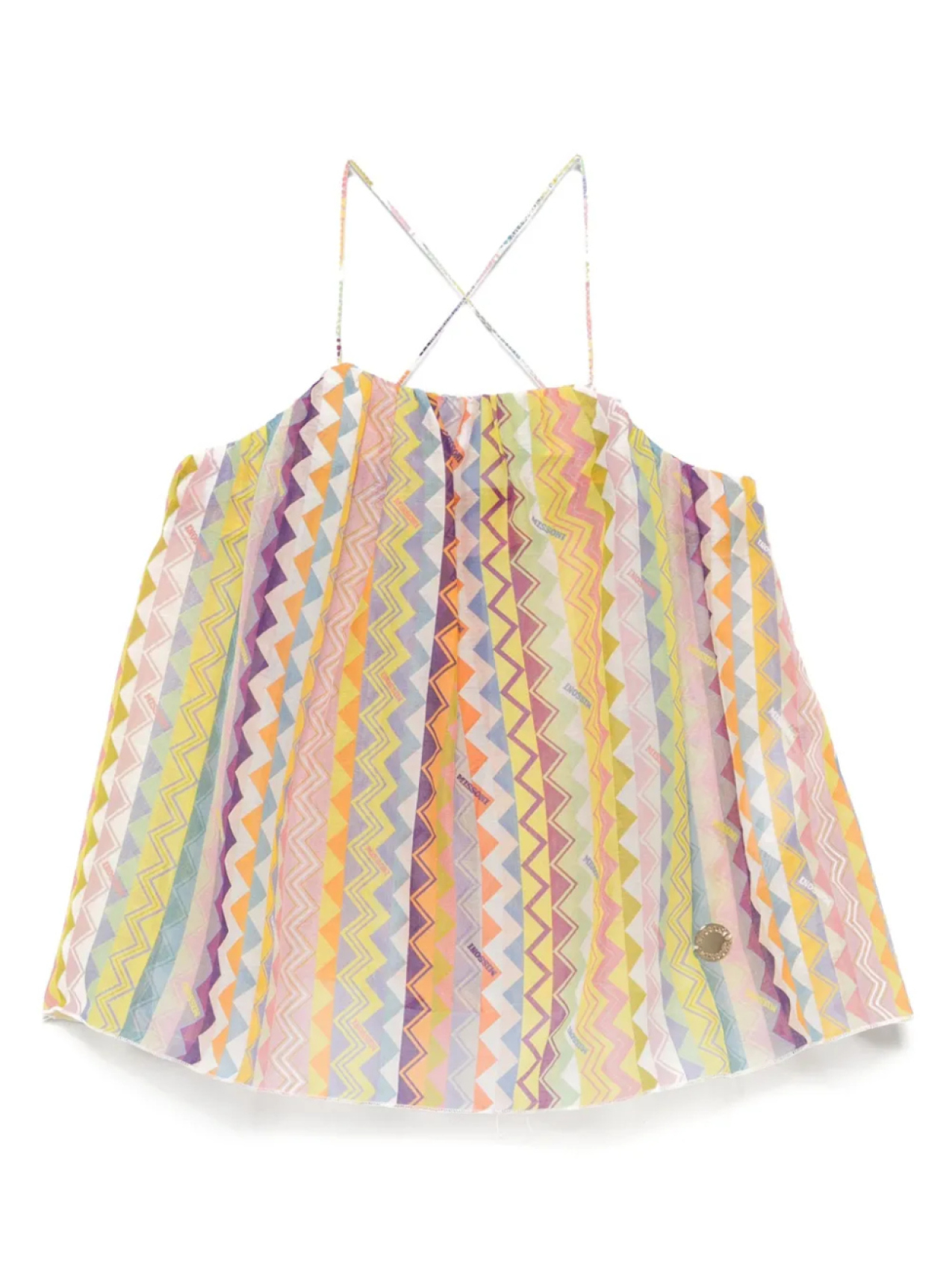 

Блузка с узором зигзаг Missoni Kids, желтый