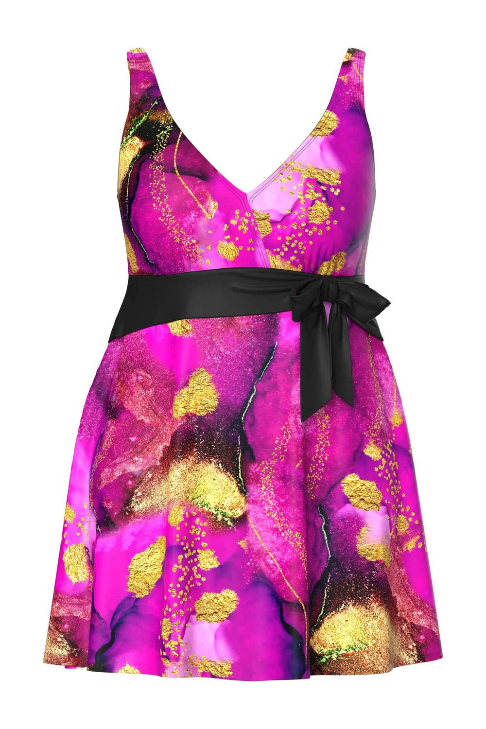 

Ulla Popken Футболка-платье для купания в фиолетовом цвете, Фиолетовый, Ulla Popken Футболка-платье для купания в фиолетовом цвете