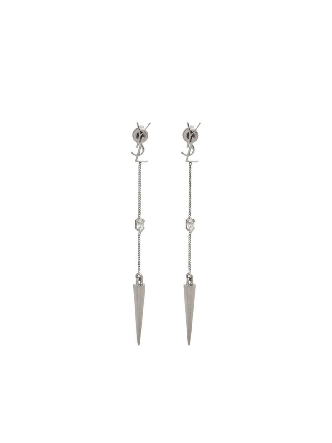 

Серьги Opyum YSL со стразами Saint Laurent, серебряный
