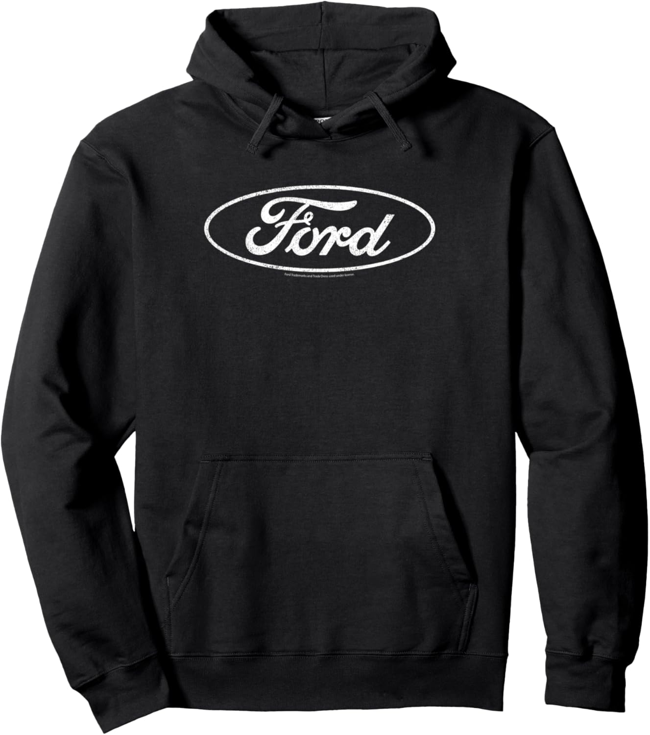 

Худи с овальным логотипом белого цвета, с эффектом потертости, черная Ford, Черный, Худи с овальным логотипом белого цвета, с эффектом потертости, черная Ford